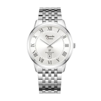 Alexandre Christie ALCW8709MDBSSSLRM Silver Stainless Steel Men Watch 